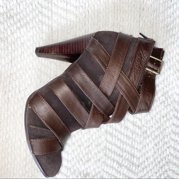 Naughty Monkey Exhibitionist Ankle Boot Brown 8 - Picture 15 of 16